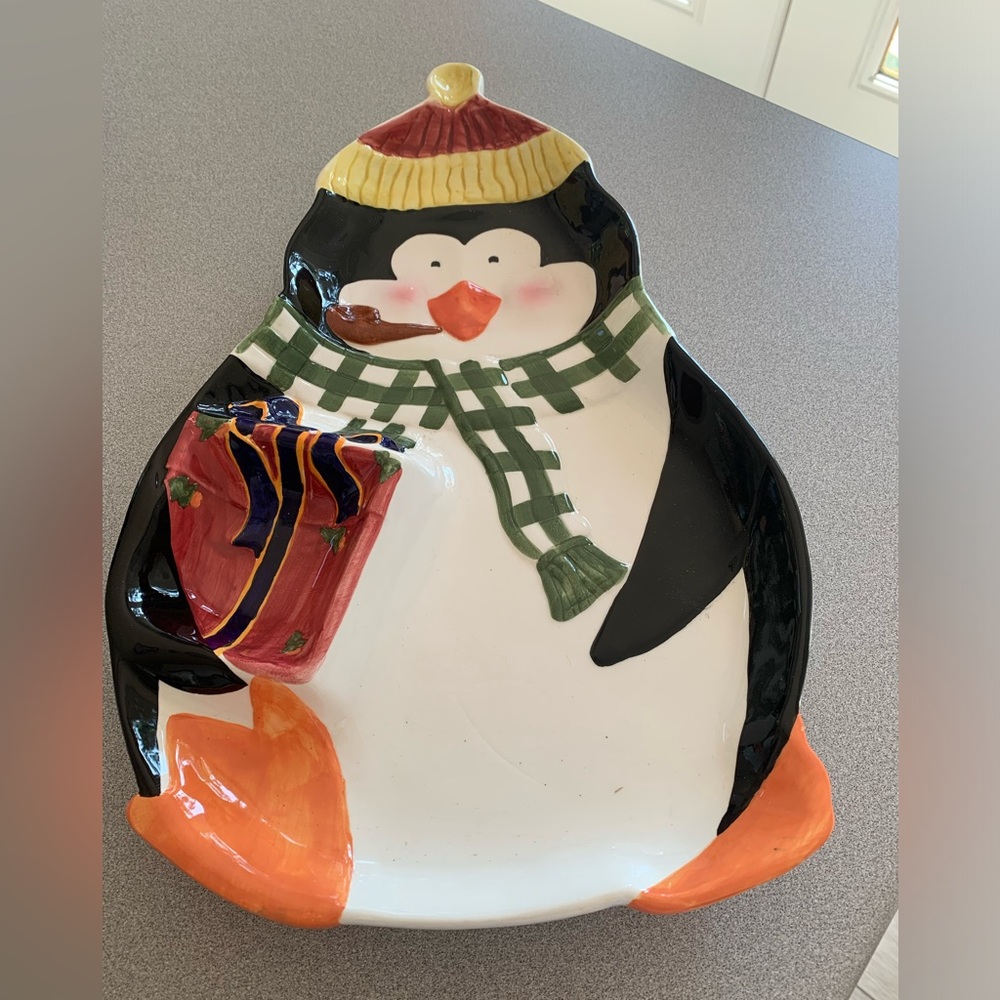 Snowman chips and dip